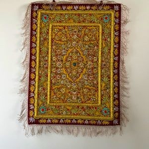 Wall Rug.golden threads. Imported